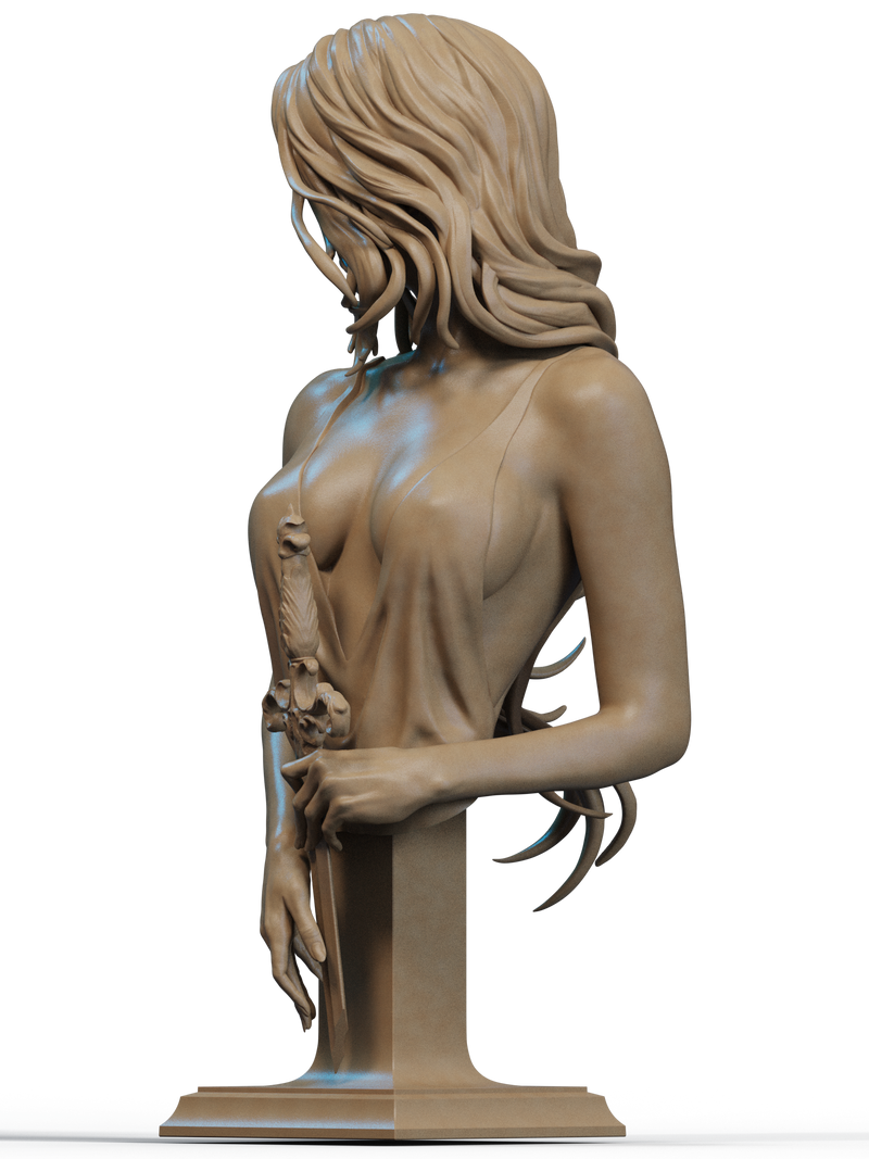 Lady of the Lake Resin Bust - view 2
