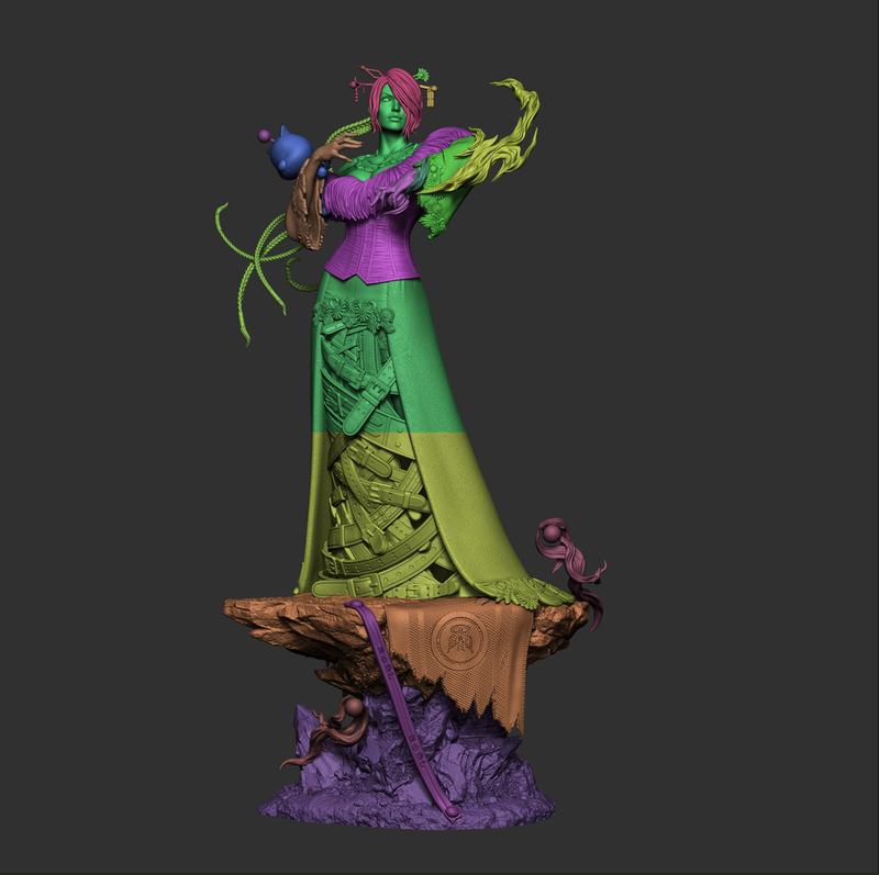 Lulu Resin Statue - view 6