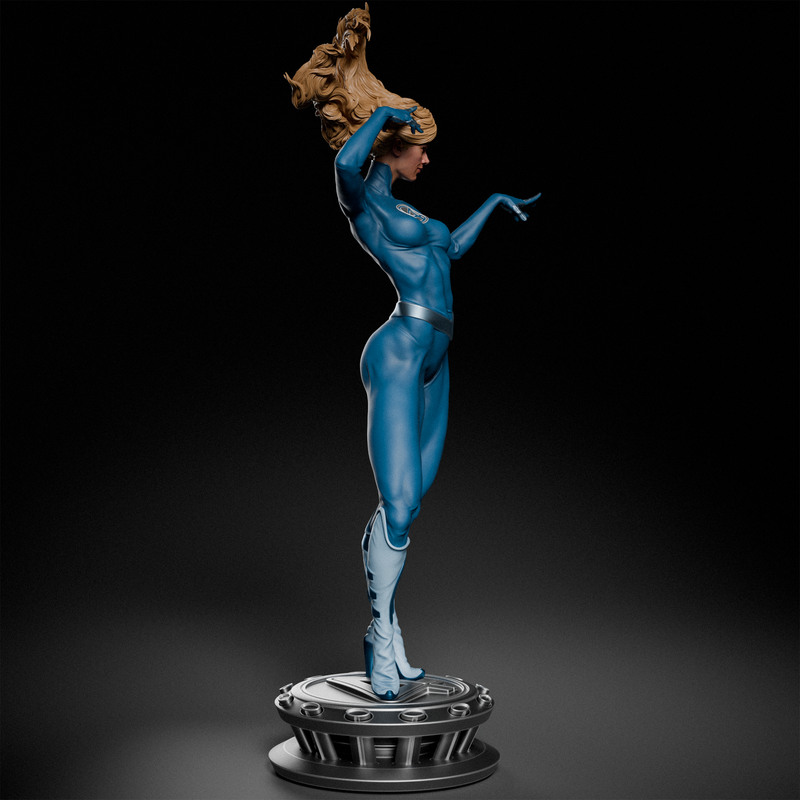 Invisible Woman Resin Statue - Design 2 - view 4