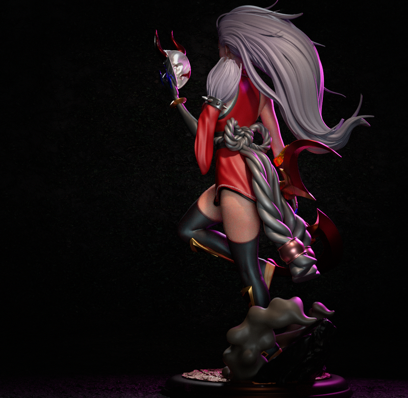 Blood Moon Diana Resin Statue - view 4