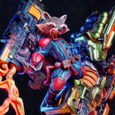 Rocket Raccoon Resin Statue - view 1