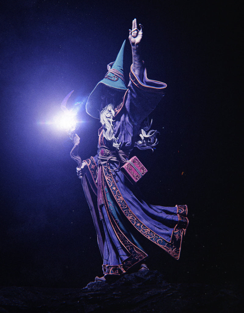 Merlin Resin Statue - view 4