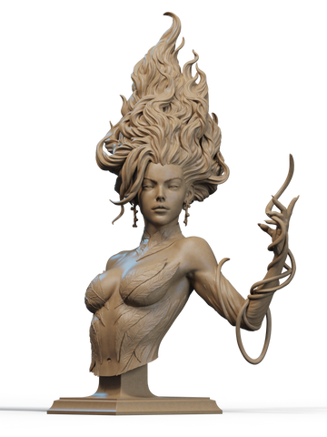 Gaia Resin Bust - view 1