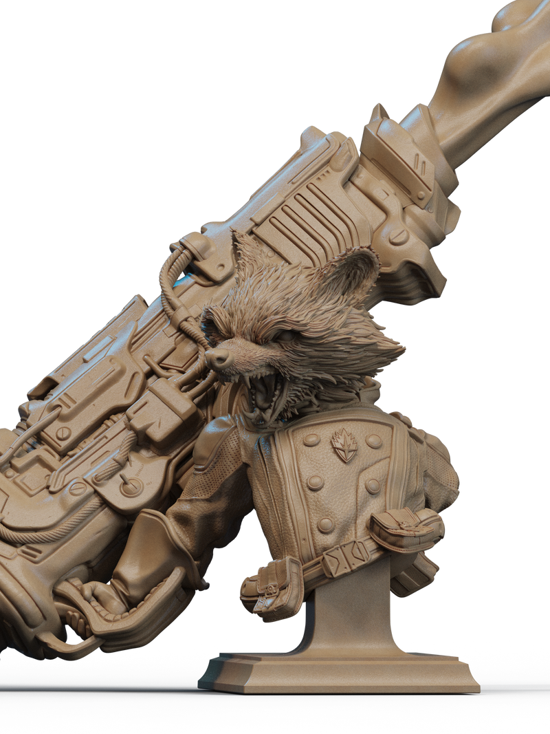 Rocket Resin Bust - view 2