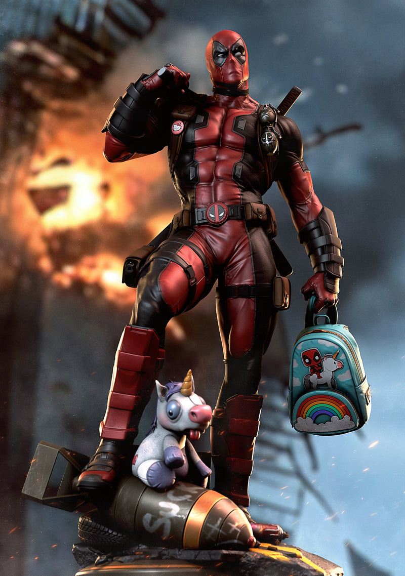 Deadpool Resin Statue - view 3