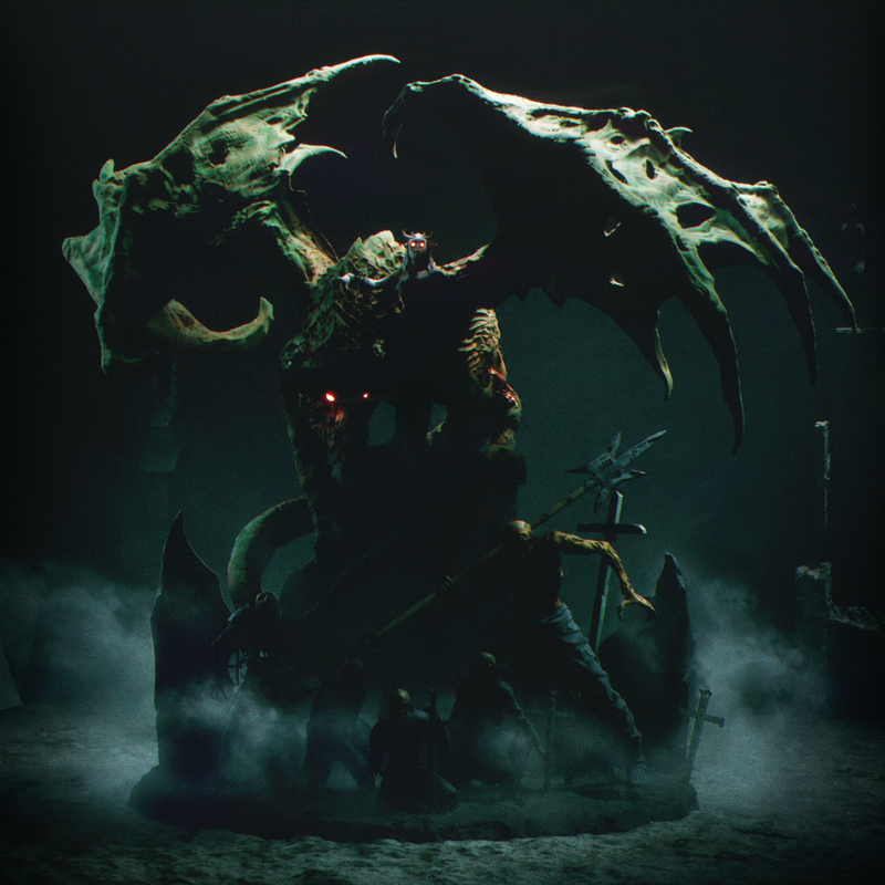 The Necromancer Resin Statue - view 1