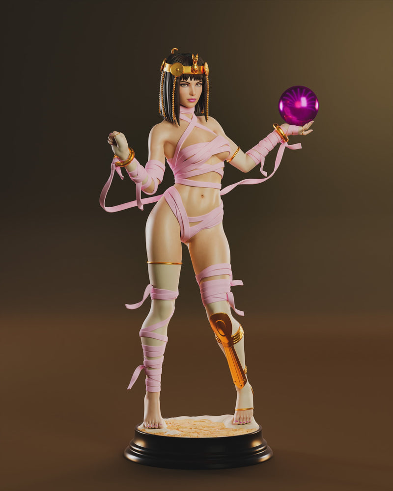 Menat Resin Statue - view 1