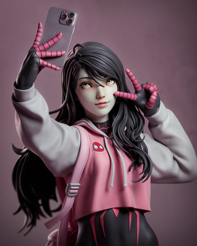 Spidergirl Resin Statue - view 1