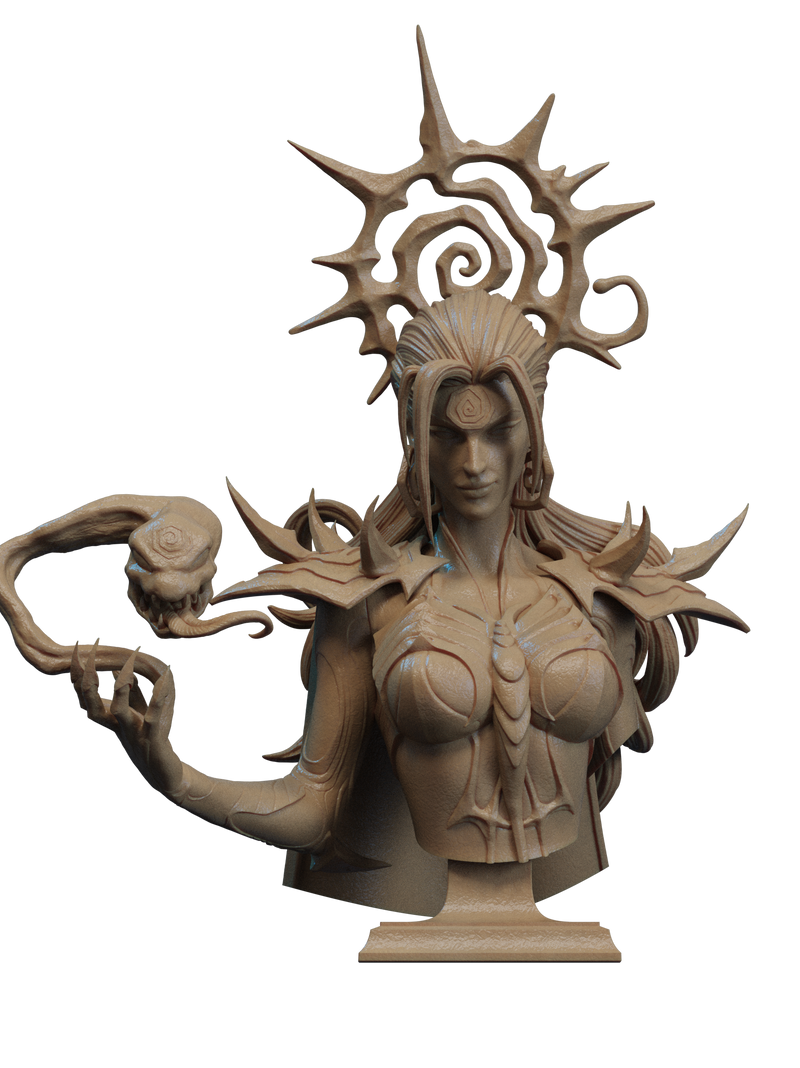Hela Resin Bust - view 1