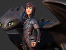Toothless/Hiccup Resin Statue - view 1