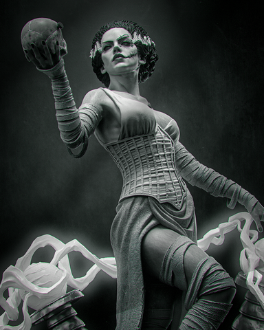 Frankenstein Bride Resin Statue - view 1