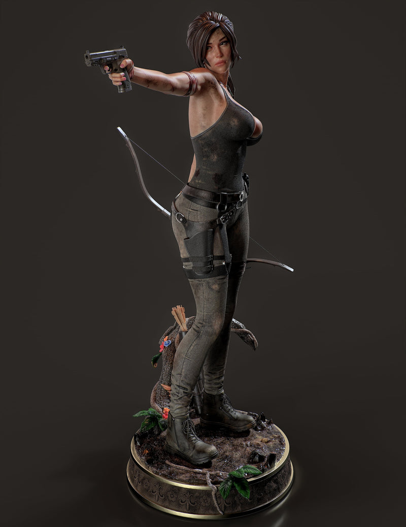 Lara Croft 2 Resin Statue - view 1