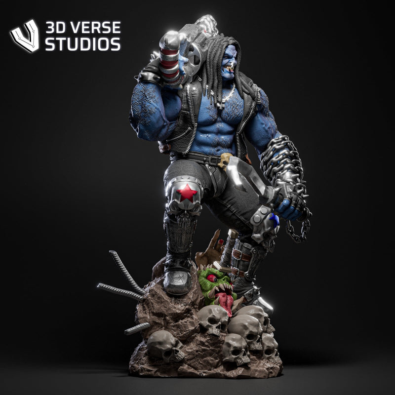Lobo Resin Statue - view 6
