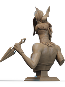 Akali Resin Bust - view 2