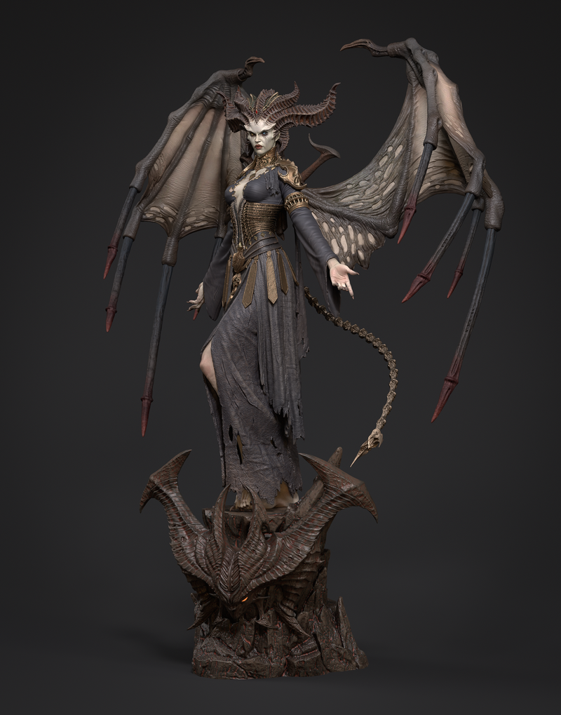 Lilith Resin Statue - Design 2 - view 7