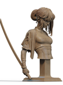 Cyber Samurai Resin Bust - view 1