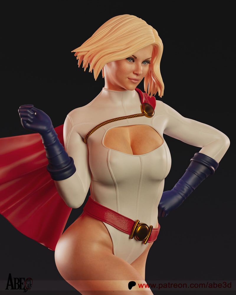 Power Girl Resin Statue - view 3