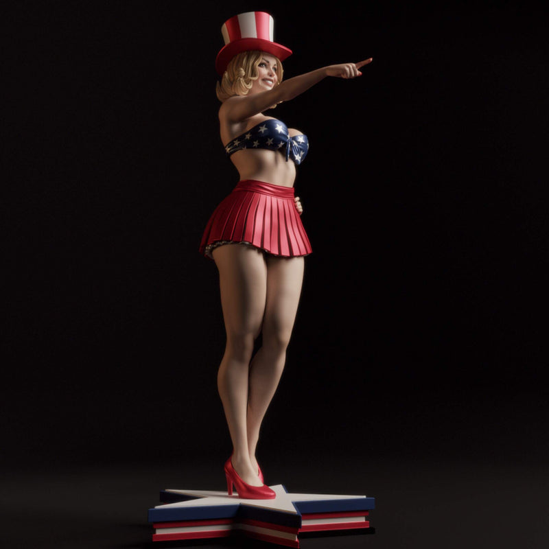All American Bombshell Resin Statue - view 2