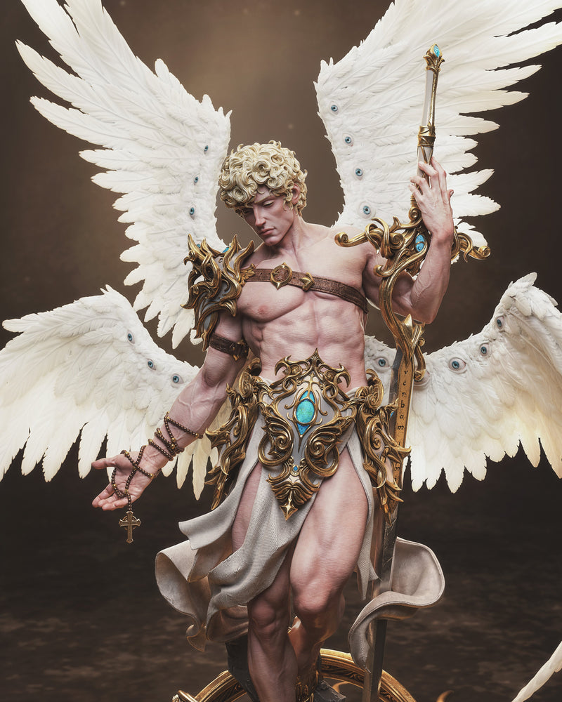 Cherubim Resin Statue - view 5