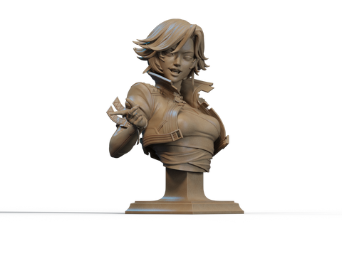 Luna Snow Resin Bust - view 1