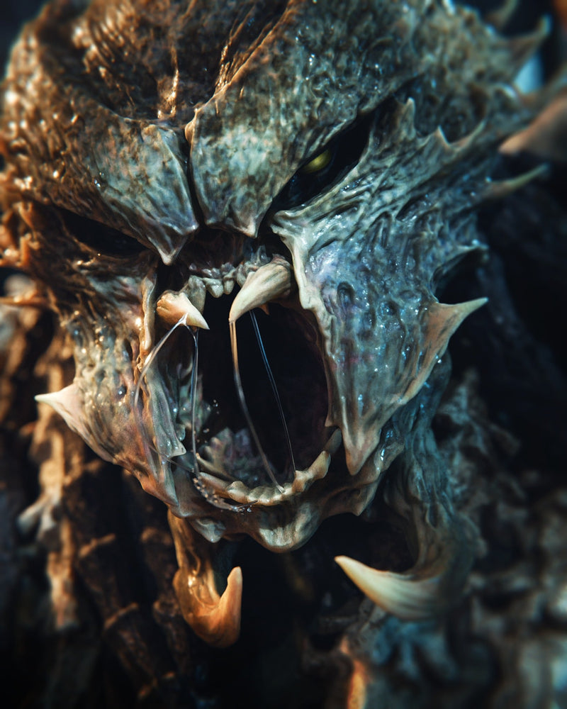 Predator King Resin Statue - view 2