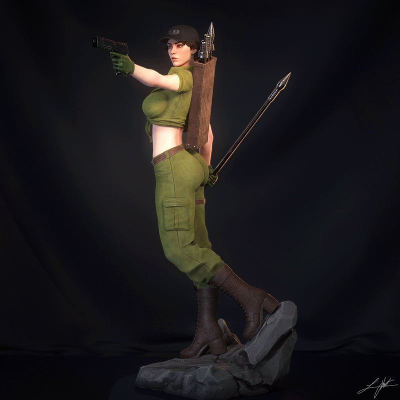 Lady Jaye Resin Statue - view 5