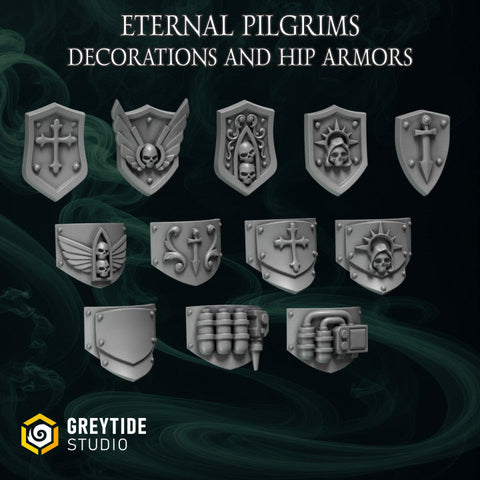 Big Shoulder Shields And Hip Armors Decoration Eternal Pilgrims