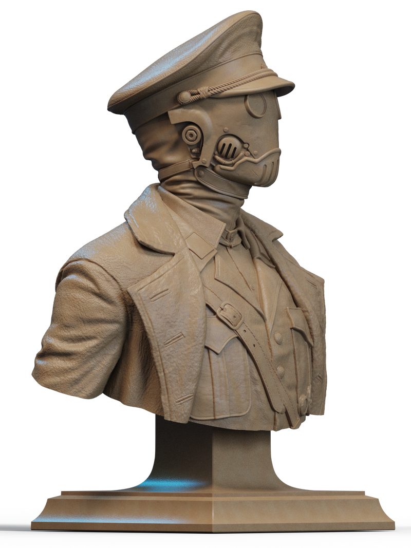 Karl Resin Bust - view 2