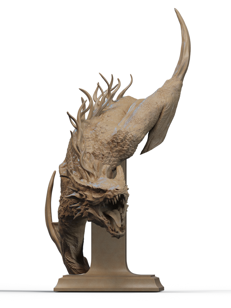Elegy of the Wyrm Resin Bust - view 4