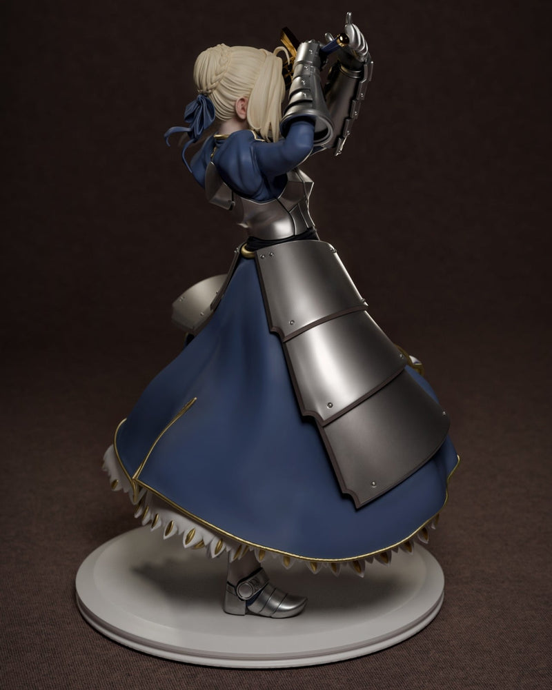 Saber Resin Statue - view 3