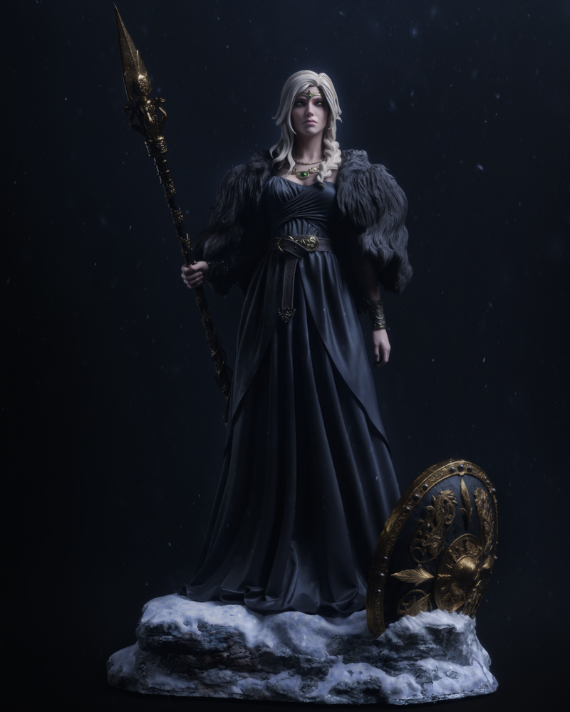 Freyja Resin Statue - view 5