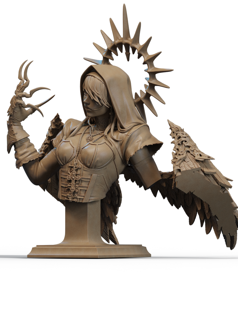 Corrupted Nun Resin Bust - view 2