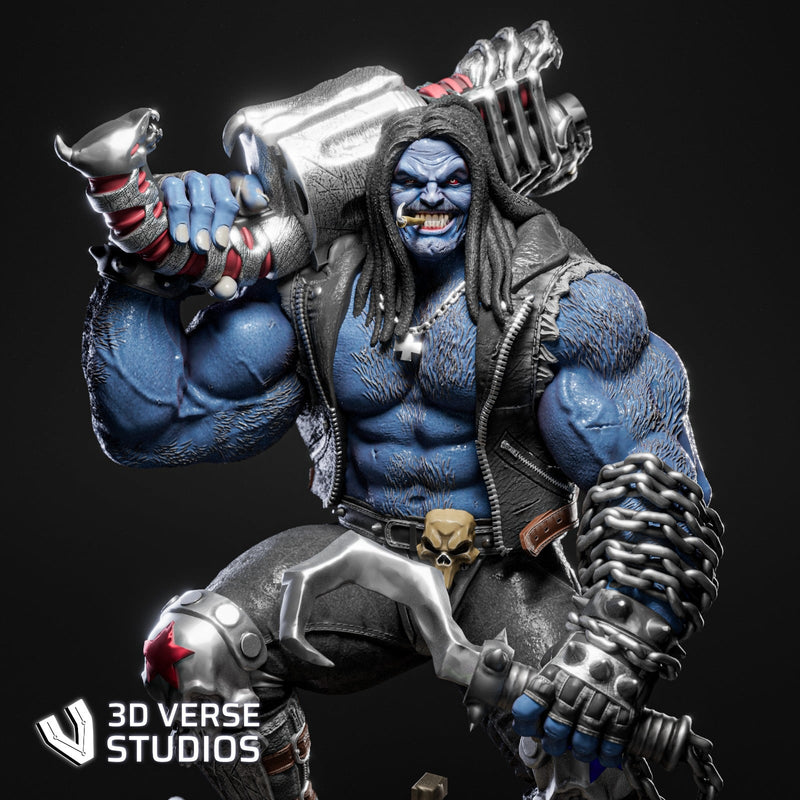 Lobo Resin Statue - view 1