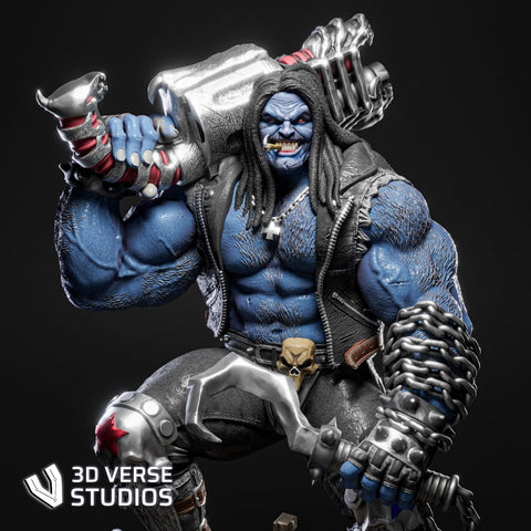 Lobo Resin Statue - view 1