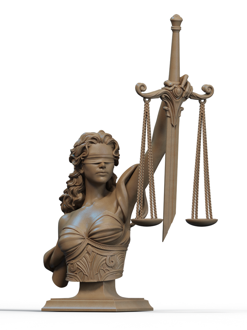 Justice Resin Bust - view 1