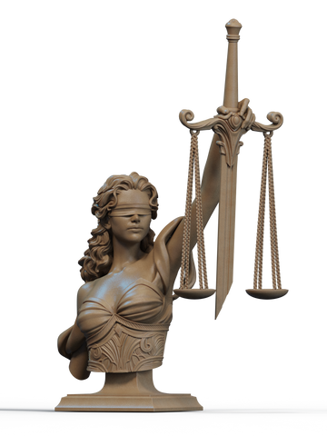 Justice Resin Bust - view 1