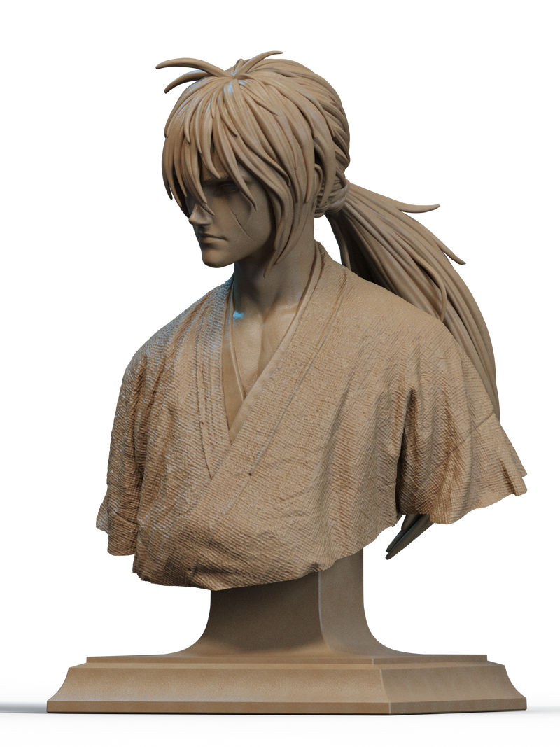 Kenshin Himura Resin Bust - view 2