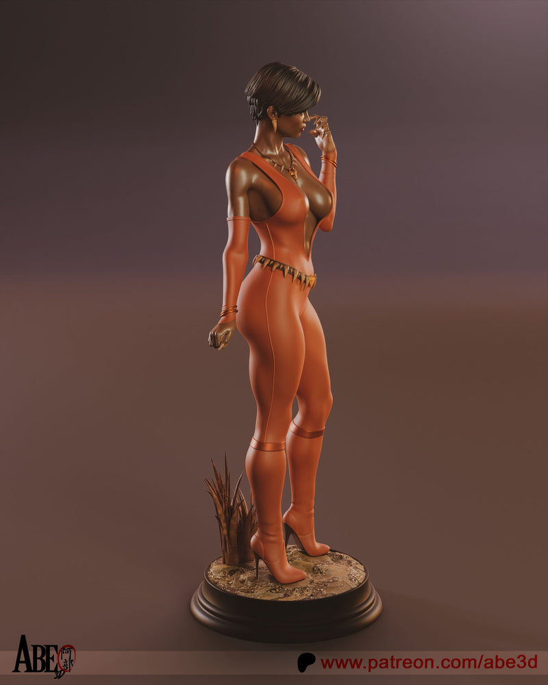 Vixen Resin Statue - view 4