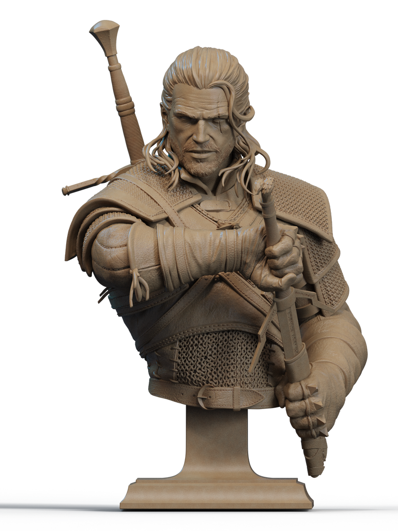 Geralt Resin Bust - view 1