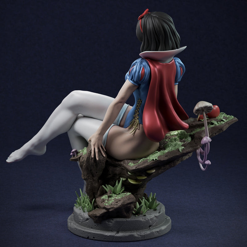 White Resin Statue - view 3