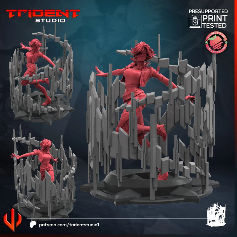 Luna Snow Rivals Marvel MCP-compatible 40mm resin proxy miniature by Trident Miniatures - product image 1