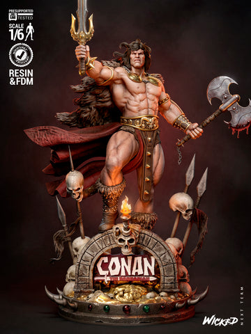 Conan The Barbarian Sculpture resin statue kit view 1