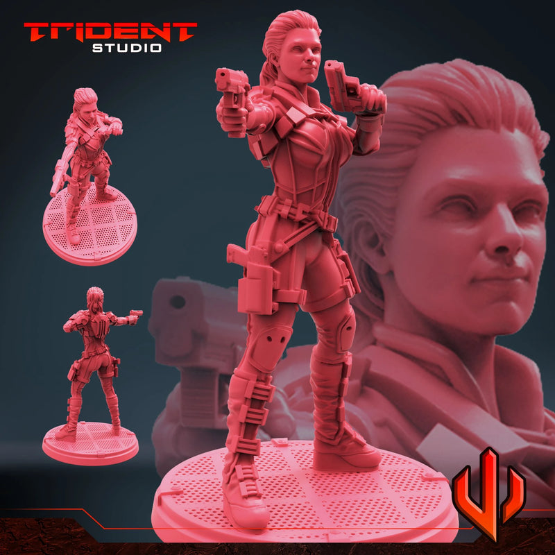 Melina Vostokoff - Sculpt B Marvel MCP-compatible 40mm resin proxy miniature by Trident Miniatures - product image 1