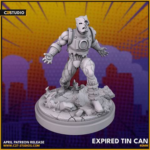 Zombie Iron Man Marvel MCP-compatible resin miniature by C27 Studios - product image 1
