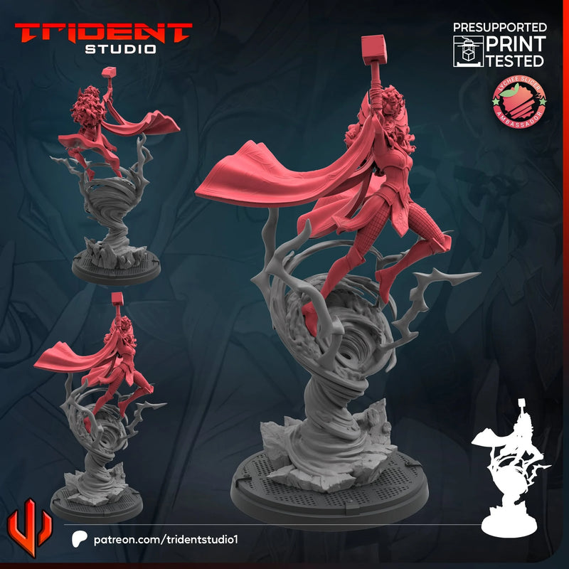 Storm Goddess Of Thunder Rivals Marvel MCP-compatible 40mm resin proxy miniature by Trident Miniatures - product image 1