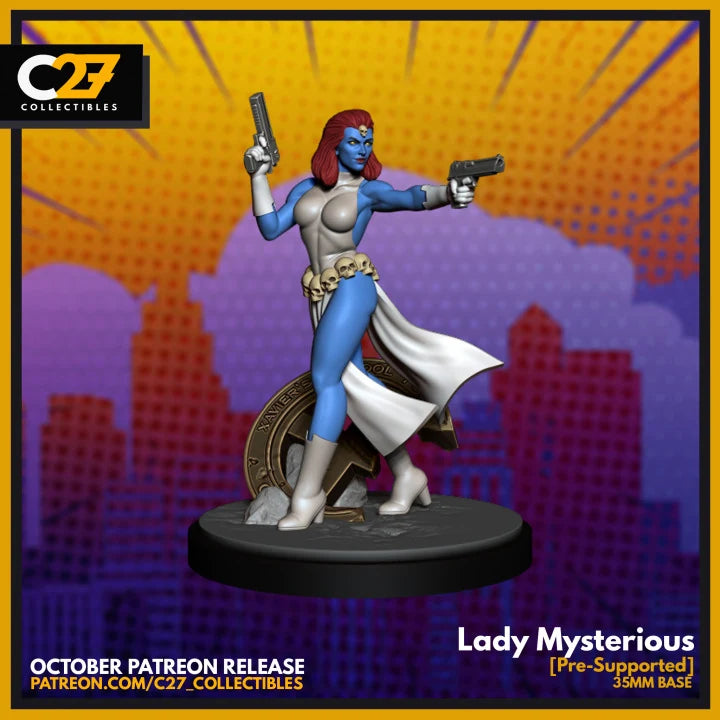 Mystique Marvel MCP-compatible resin miniature by C27 Studios - product image 1