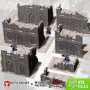City Classic Ruins GW 10th 3D printed terrain view 1