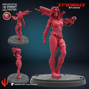 Silver Sable - Sculpt B Marvel MCP-compatible 40mm resin proxy miniature by Trident Miniatures - product image 1