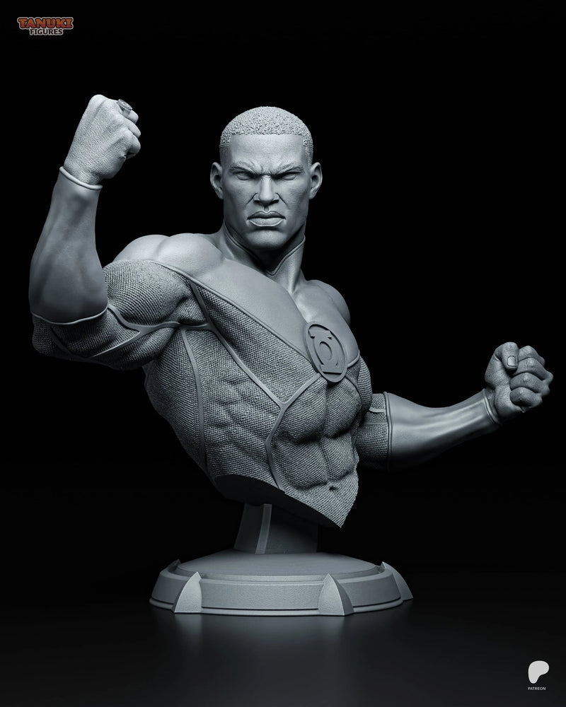Green Lantern Resin Statue & Bust - Bust view 1