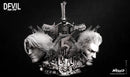 Dante and Vergil Weapon Box and Heads resin prop kit view 1